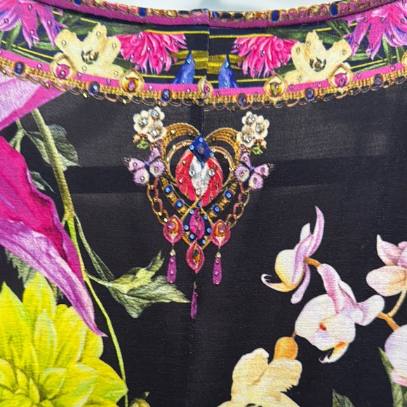 Camilla Black Floral Long Sleeve Dress - Picture 7 of 10